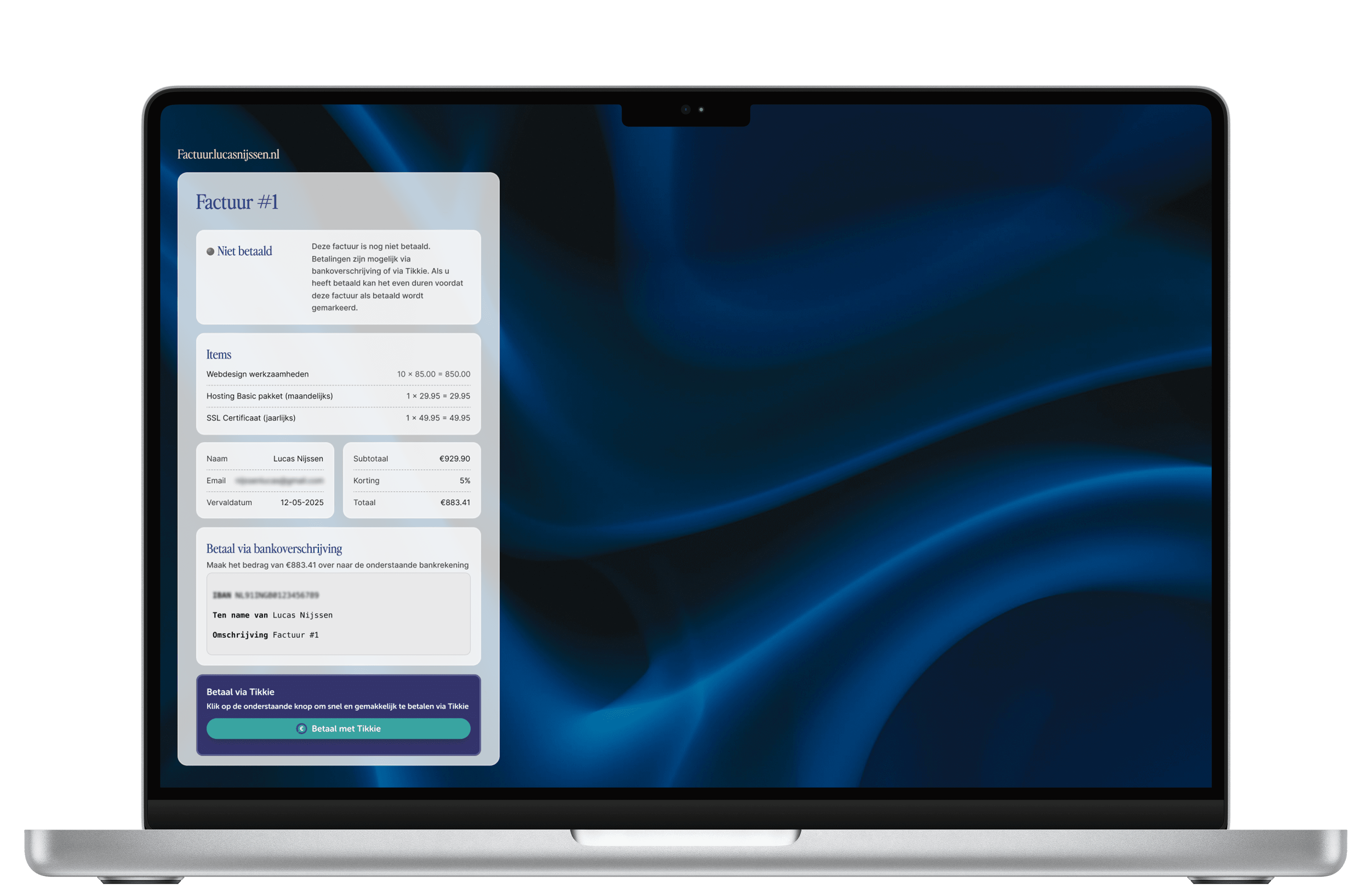 Factuur.lucasnijssen.nl - Invoice System project for Myself