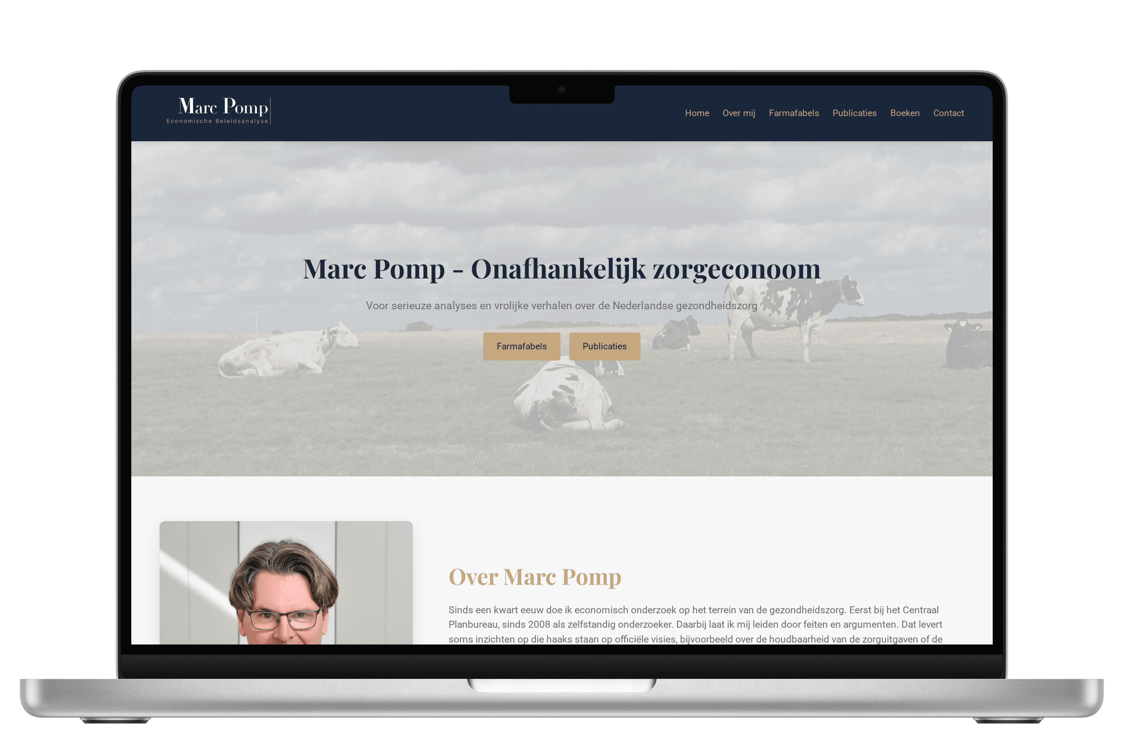 Marc Pomp - Website project for Marc Pomp